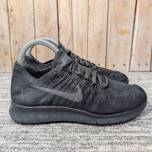 Nike Free RN Flyknit 2017 in "Black Anthracite" Size 6 women Size 4.5 Youth/Men